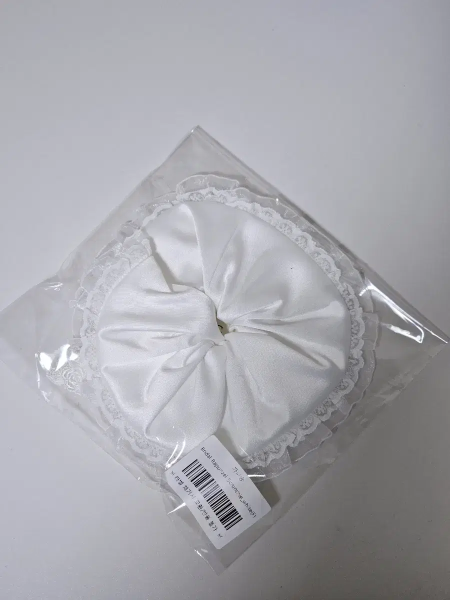 가니송 Bridal Rapunzel Scrunchie_white